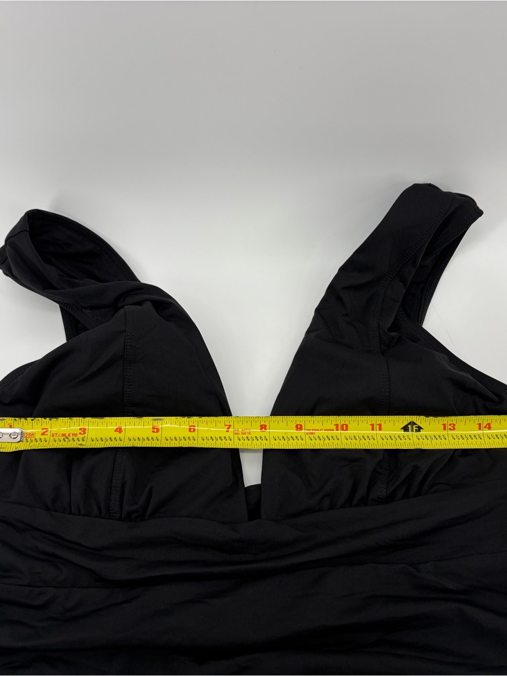 Andie Swim Mykonos One Piece Swimsuit Black Deep V neck Women's Size XL - Picture 3 of 6